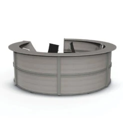 Linea Italia ZU290 Curved Reception Desk, Five Unit