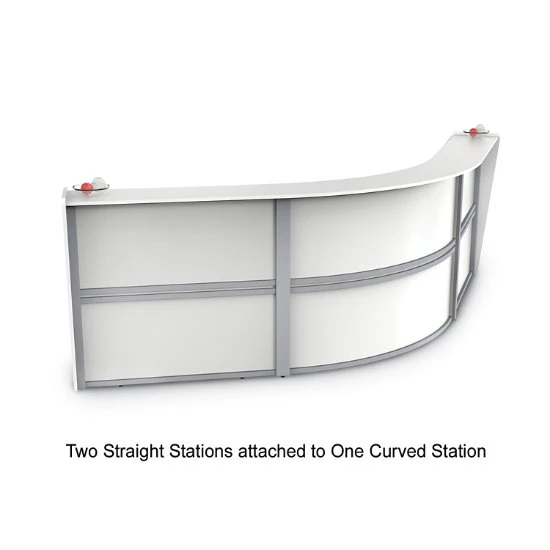 Linea Italia ZU292 Straight Reception Desk, Single Unit 4 Linea Italia ZU292 Straight Reception Desk, Single Unit - Image 2