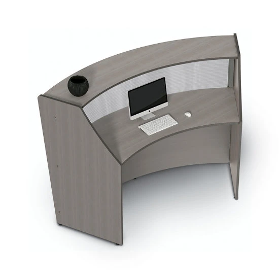 Linea Italia ZU310 Curved Reception Desk, Single Unit 4 Linea Italia ZU310 Curved Reception Desk, Single Unit - Image 2
