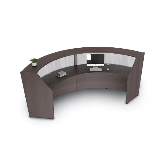 Linea Italia ZU310 Curved Reception Desk, Double Unit 4 Linea Italia ZU310 Curved Reception Desk, Double Unit - Image 2
