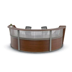 Linea Italia ZU310 Curved Reception Desk, Three Unit
