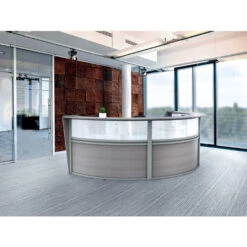 Linea Italia ZU310 Curved Reception Desk, Three Unit -Office Supplies Shop LREC P3 3