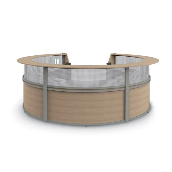Linea Italia ZU310 Curved Reception Desk, Five Unit 3 Linea Italia ZU310 Curved Reception Desk, Five Unit
