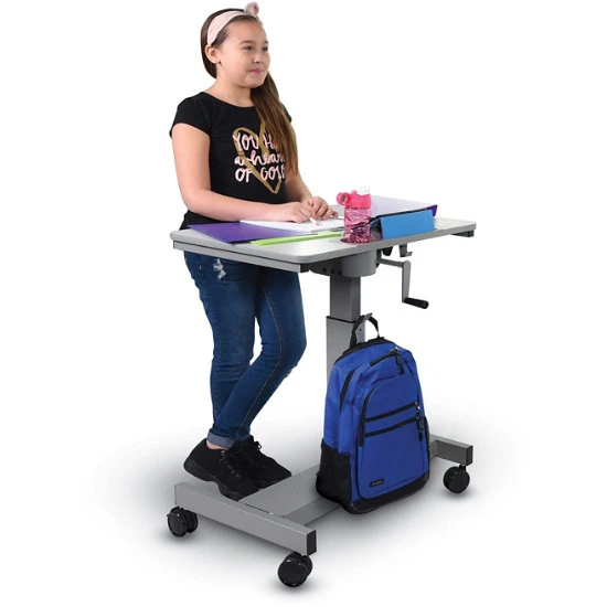 Luxor Student Desk - Sit Stand Desk With Crank Handle 3 Luxor Student Desk - Sit Stand Desk With Crank Handle