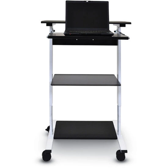 Luxor 3 Shelf Adjustable Stand Up Workstation 6 Luxor 3 Shelf Adjustable Stand Up Workstation - Image 4