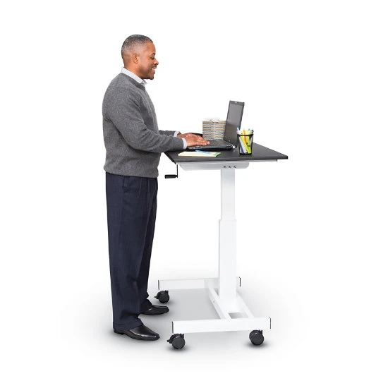 Luxor 40" Single Column Crank Stand Up Desk 8 Luxor 40" Single Column Crank Stand Up Desk - Image 6