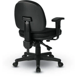 Sculptured Ergonomic Manager's Chair W/ Adjustable Arms -231 Icon Black -Office Supplies Shop LUM 818 Q 3