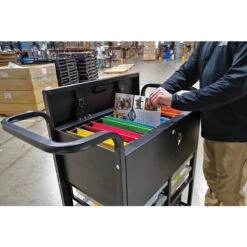 Luxor File Cart W/ Locking Cabinet & Storage Bins -Office Supplies Shop LUSO FC 6