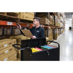 Luxor File Cart W/ Locking Cabinet & Storage Bins -Office Supplies Shop LUSO FC 8