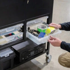 Luxor File Cart W/ Locking Cabinet & Storage Bins -Office Supplies Shop LUSO FC 9