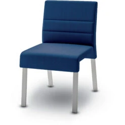 Waterfall Armless Guest Chair W/ Leg Base - Fabric (Grd 2)