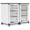 Luxor Modular Classroom Storage Cabinet - 2 Side-by-side Modules With 6 Large Bins 2 Luxor Modular Classroom Storage Cabinet - 2 Side-by-side Modules With 6 Large Bins -Office Supplies Shop LXM 2B6 1