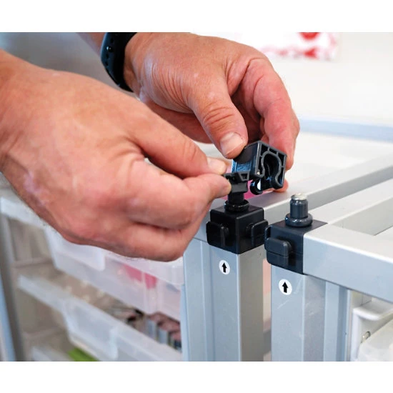 Luxor Modular Classroom Storage Cabinet - 3 Side-by-side Modules With 9 Large Bins 5 Luxor Modular Classroom Storage Cabinet - 3 Side-by-side Modules With 9 Large Bins - Image 3