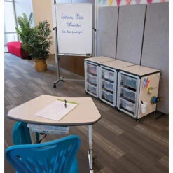 Luxor Modular Classroom Storage Cabinet - 3 Side-by-side Modules With 9 Large Bins 11 Luxor Modular Classroom Storage Cabinet - 3 Side-by-side Modules With 9 Large Bins -Office Supplies Shop LXM 3B9 5