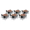 Apex Series 24 Desk Classroom Pack W/ Chairs - 28"W Dog Bone 2 Apex Series 24 Desk Classroom Pack W/ Chairs - 28"W Dog Bone -Office Supplies Shop MAD 28D 24 1