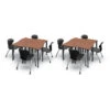 Apex Series 8 Desk Classroom Pack W/ Chairs - 28"W Dog Bone 1 Apex Series 8 Desk Classroom Pack W/ Chairs - 28"W Dog Bone -Office Supplies Shop MAD 28D 8 1