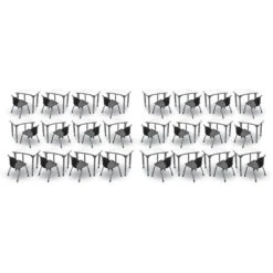 Apex Series 24 Markerboard Desk Classroom Pack W/ Chairs - 28"W Curve