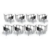 Apex Series 8 Markerboard Desk Classroom Pack W/ Chairs - 28"W Curve 1 Apex Series 8 Markerboard Desk Classroom Pack W/ Chairs - 28"W Curve -Office Supplies Shop MAD 28V 8 MB 1