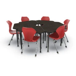 Apex Series 24 Desk Classroom Pack W/ Chairs - Gem