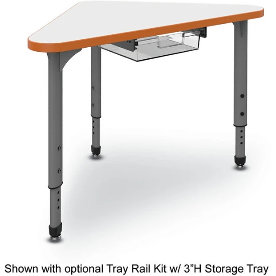 Apex™ Series 24 Markerboard Desk Classroom Pack W/ Chairs - Triangle 6 Apex™ Series 24 Markerboard Desk Classroom Pack W/ Chairs - Triangle - Image 4