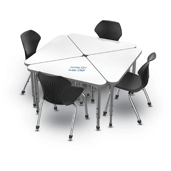 Apex™ Series 8 Markerboard Desk Classroom Pack W/ Chairs - Triangle 3 Apex™ Series 8 Markerboard Desk Classroom Pack W/ Chairs - Triangle