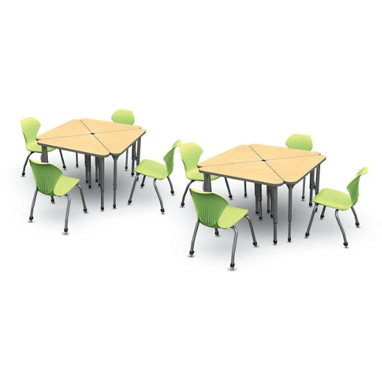 Apex Series 8 Desk Classroom Pack W/ Chairs - Triangle 4 Apex Series 8 Desk Classroom Pack W/ Chairs - Triangle - Image 2