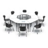 Apex™ Series 8 Markerboard Desk Classroom Pack W/ Chairs - Trapezoid 2 Apex™ Series 8 Markerboard Desk Classroom Pack W/ Chairs - Trapezoid -Office Supplies Shop MAD Z 8 MB 1