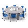 Apex Series 8 Desk Classroom Pack W/ Chairs - Trapezoid -Office Supplies Shop MAD Z 8 1