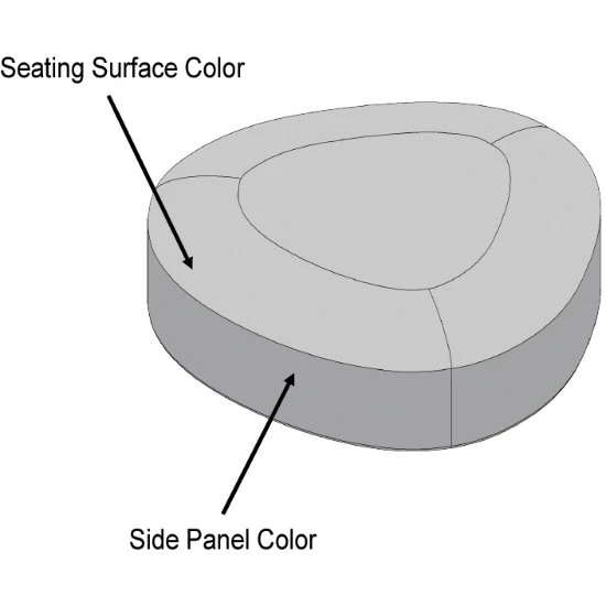 AKT Lounge Large Ottoman (Grade 1 Vinyl) 4 AKT Lounge Large Ottoman (Grade 1 Vinyl) - Image 2