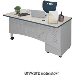 Avid Modular Single Pedestal Desk -Office Supplies Shop MAVD S 4