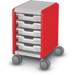 25-7/8"Hx14-7/8"Wx19-1/8"D Compass Cabinet Storage W/ (5) 3"H Totes - Mini H1