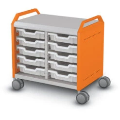 28-2/5"Hx28-3/8"Wx19-1/8"D Compass Cabinet Storage W/ (10) 3"H Totes - Midi H1