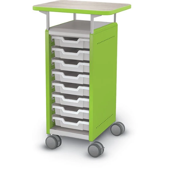 42-1/10"Hx24"Wx20"D Compass Cabinet Storage W/ (8) 3"H Totes - Mini H2 - Transaction Top 3 42-1/10"Hx24"Wx20"D Compass Cabinet Storage W/ (8) 3"H Totes - Mini H2 - Transaction Top