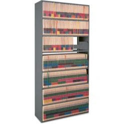 Space Saving High-Density Seven Tier Open Shelving Starter Unit