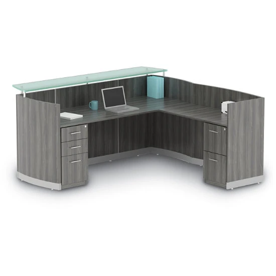 Medina Reception L-Station (Box/Box/File & File/File Pedestals) 3 Medina Reception L-Station (Box/Box/File & File/File Pedestals)