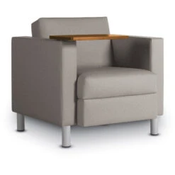 Global Citi® Lounge Chair W/ Laminate Tablet- Grade 5