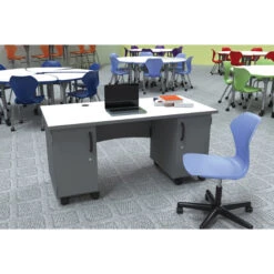 Double Cabinet Teacher's Desk 11 Double Cabinet Teacher's Desk -Office Supplies Shop MGTD DP 5