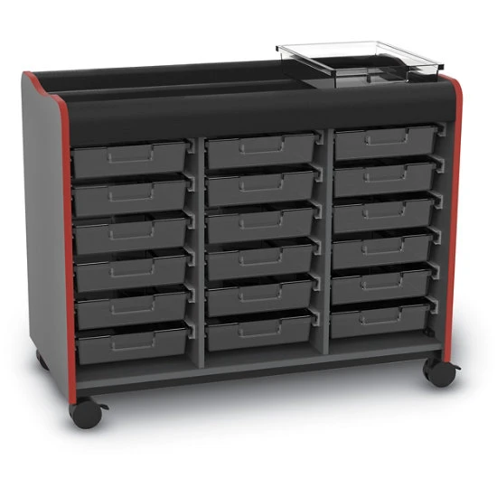 Horizon™ Makerspace Mobile Storage Cart W/ 18 Trays 3 Horizon™ Makerspace Mobile Storage Cart W/ 18 Trays