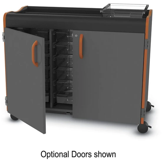 Horizon™ Makerspace Mobile Storage Cart W/ 18 Trays 4 Horizon™ Makerspace Mobile Storage Cart W/ 18 Trays - Image 2