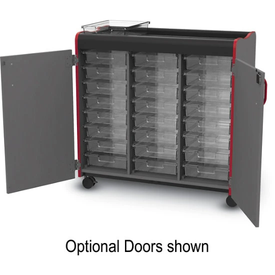 Horizon™ Makerspace Mobile Storage Cart W/ 24 Trays 4 Horizon™ Makerspace Mobile Storage Cart W/ 24 Trays - Image 2