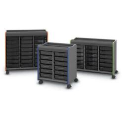Horizon™ Makerspace Mobile Storage Cart W/ 24 Trays 9 Horizon™ Makerspace Mobile Storage Cart W/ 24 Trays -Office Supplies Shop MMSP 24 4
