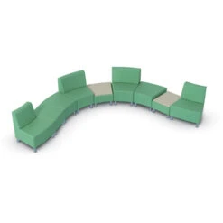 Modular Soft Seating 45° Armless Wedge - Outside Back (Grade 2) -Office Supplies Shop MOD 4ON D 4