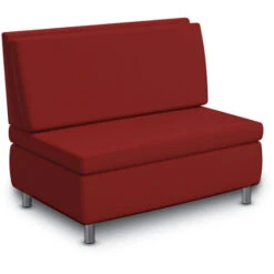 Modular Soft Seating Double Bench With Mid Back Armless (Grade 1)