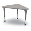 41"Wx23"D Premier Triangle Desk - Gray Nebula Top, Gray Edge, Gray Legs -Office Supplies Shop MPRE 4123TR QS 1