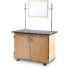 Mobile Science Cabinet - With Shelving, Chem-Res Top And Sink 1 Mobile Science Cabinet - With Shelving, Chem-Res Top And Sink -Office Supplies Shop NPMSC 1W 1