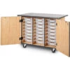Mobile Science Cart W/ Tote Trays 1 Mobile Science Cart W/ Tote Trays -Office Supplies Shop NPMSC 4 1