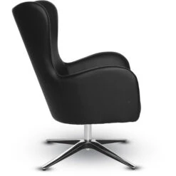 Vinyl Swivel Chair With Aluminum Base -Office Supplies Shop OFRS 5387A 5