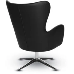 Vinyl Swivel Chair With Aluminum Base -Office Supplies Shop OFRS 5387A 6