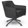 Faux Leather Swivel Chair With Black Base -Office Supplies Shop OFRS 5974 1