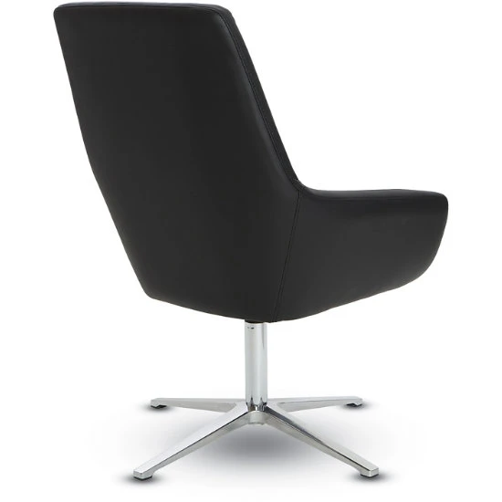 Faux Leather Chair With Aluminum Finish Base 8 Faux Leather Chair With Aluminum Finish Base - Image 6